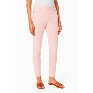 NEW Jones New York Lexington Ankle Jeans Sz 14 Pink NWT Secret Slimming Stretch